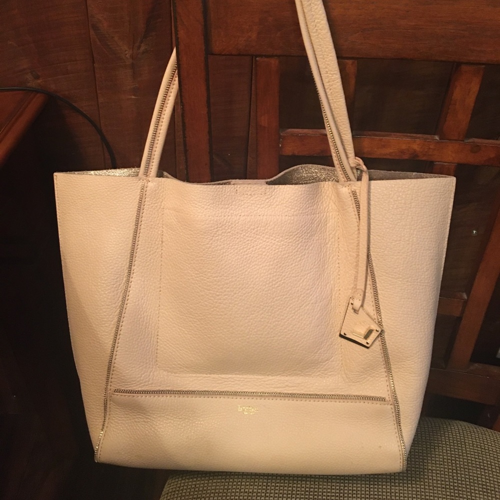 Botkier Soho Heavy Grain Pebbled Leather Tote/Pink